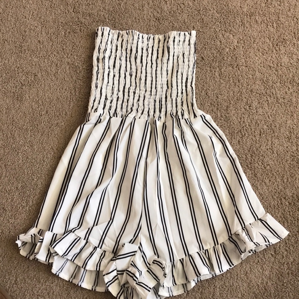 Tube top romper